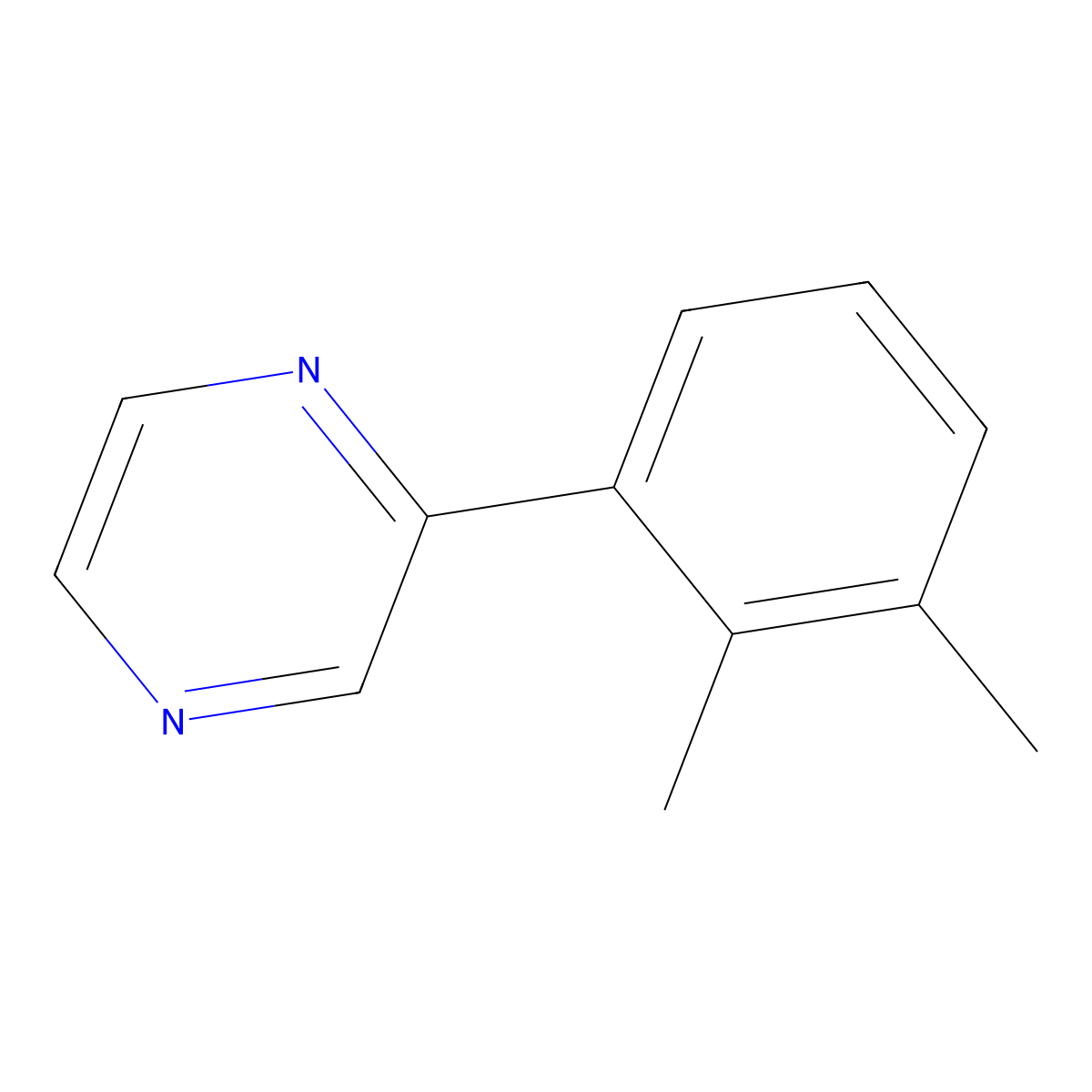 2-(2,3-Dimethylphenyl)pyrazine molecular structure, CAS 787618-44-4