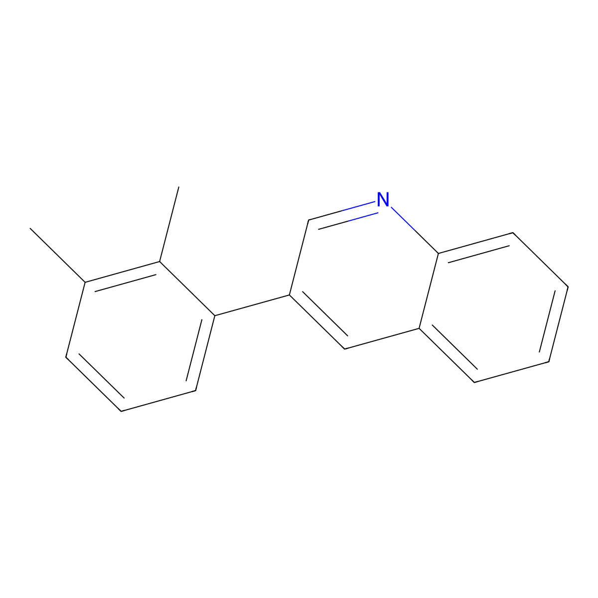 3-(2,3-Dimethylphenyl)quinoline molecular structure, CAS 787618-46-6