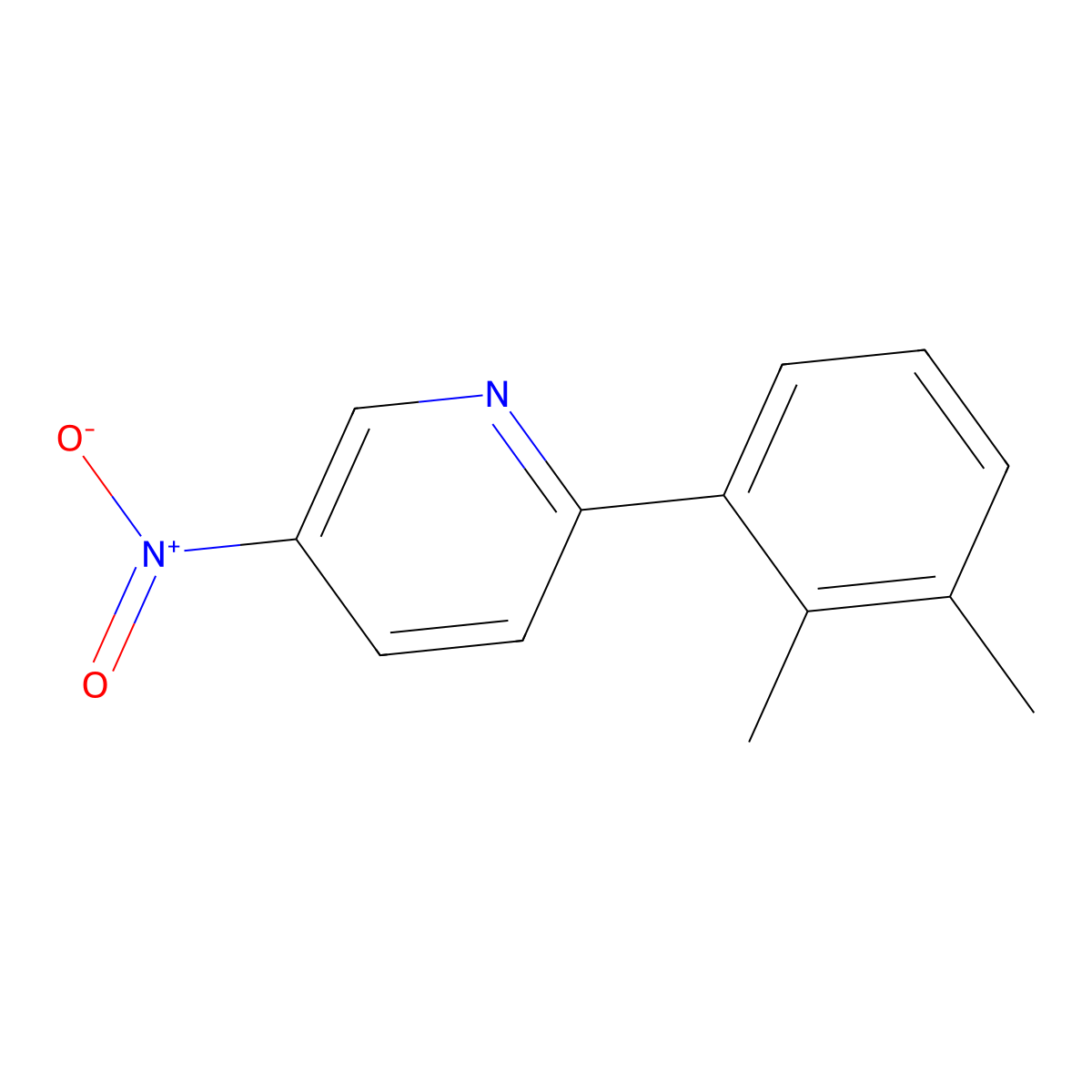 2-(2,3-Dimethylphenyl)-5-nitropyridine molecular structure, CAS 787618-48-8