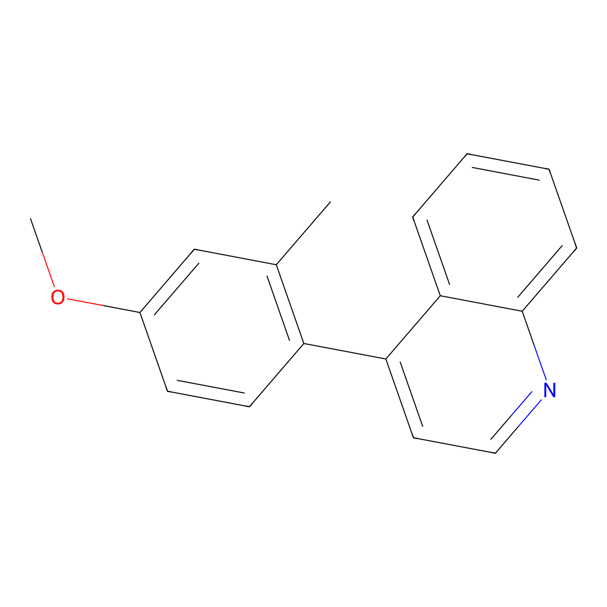 4-(4-Methoxy-2-methylphenyl)quinoline molecular structure, CAS 787618-50-2