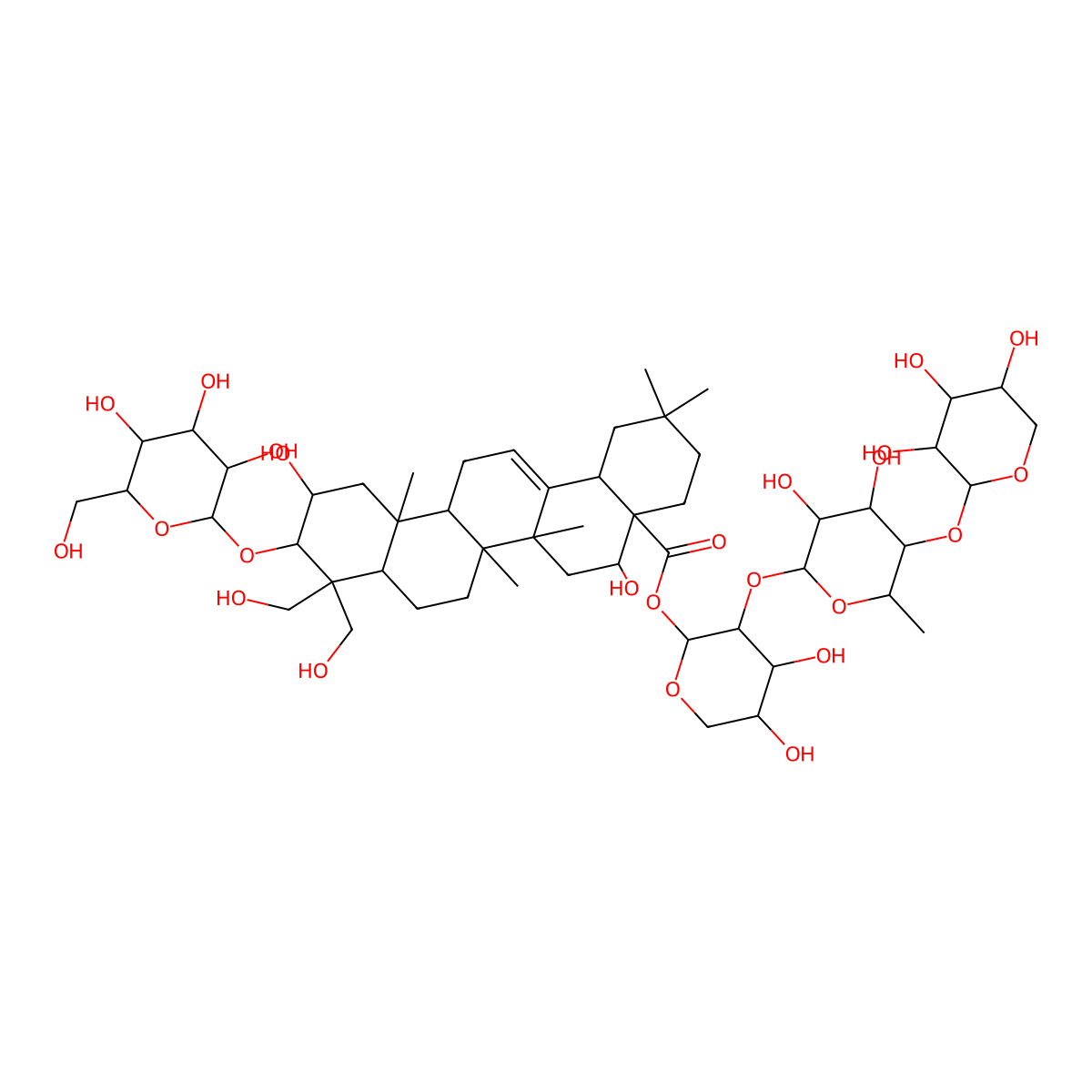 Deapioplatycodin D molecular structure, CAS 78763-58-3