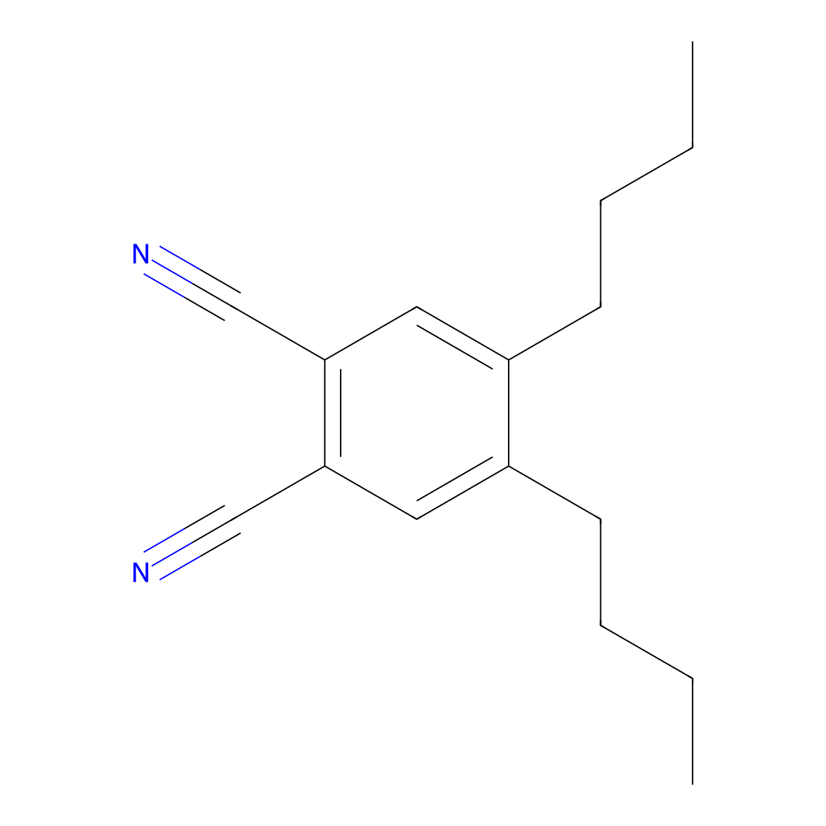 4,5-Dibutylbenzene-1,2-dicarbonitrile molecular structure, CAS 78763-84-5