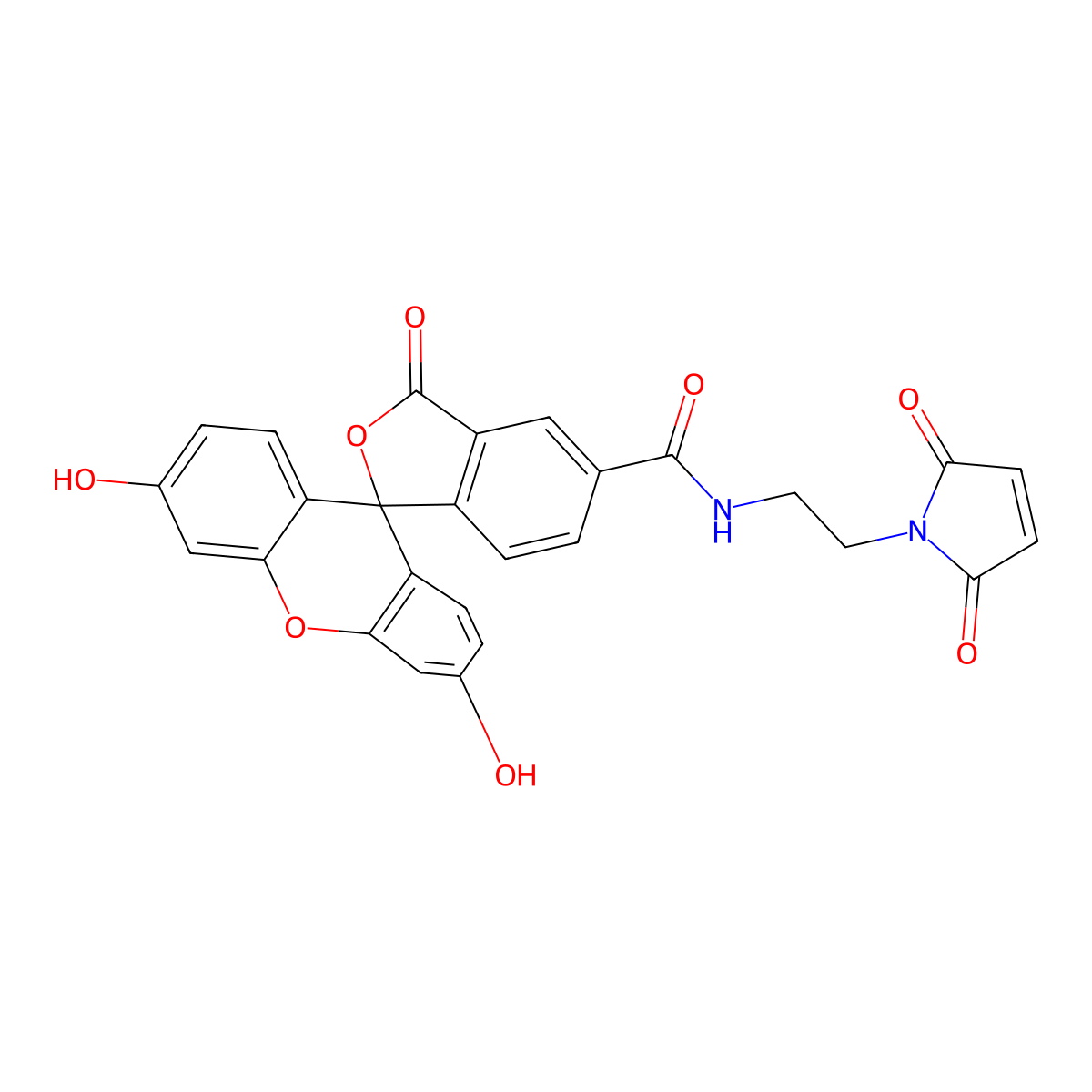 5-FAM Maleimide molecular structure, CAS 787632-00-2
