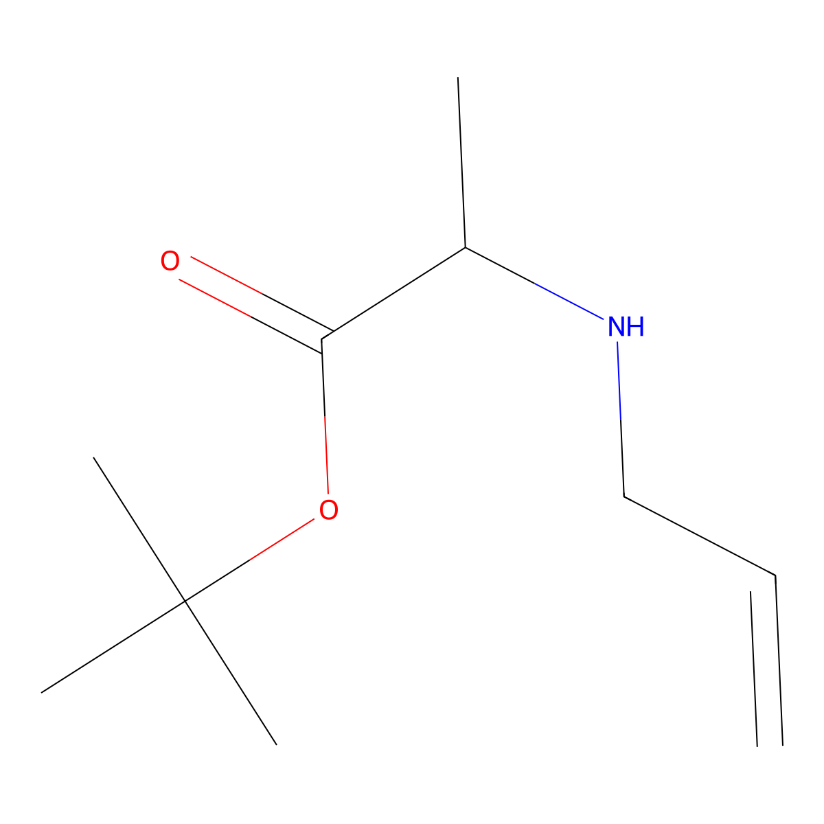 tert-Butyl allyl-L-alaninate molecular structure, CAS 787632-54-6