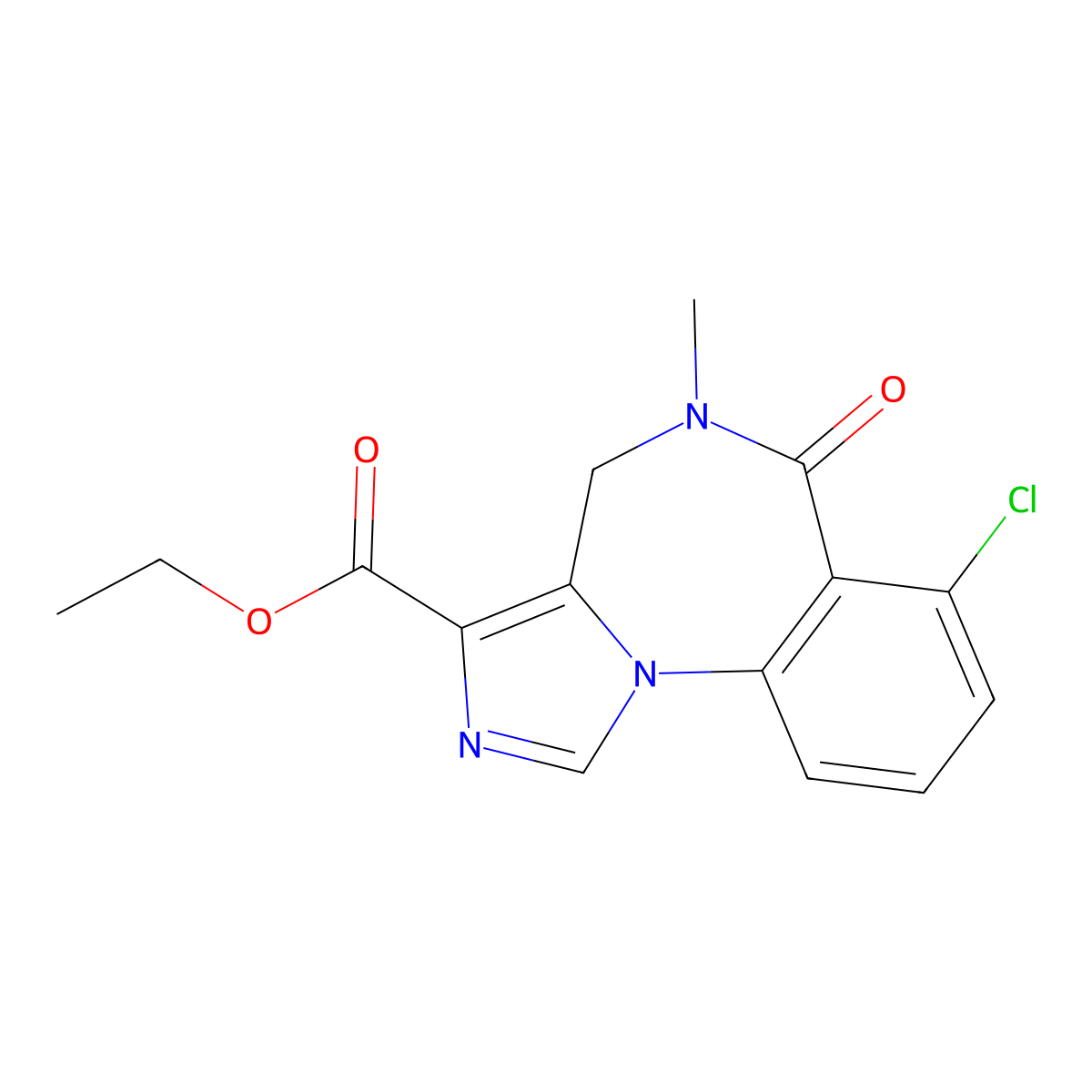 Sarmazenil molecular structure, CAS 78771-13-8