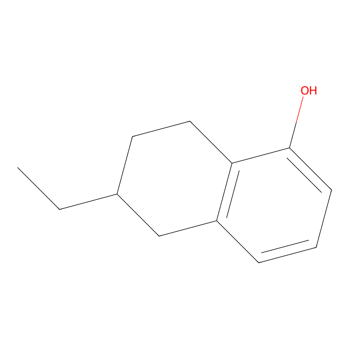 6-Ethyl-5,6,7,8-tetrahydronaphthalen-1-ol molecular structure, CAS 78772-92-6