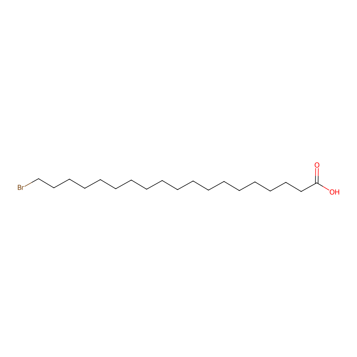 19-Bromononadecanoic acid molecular structure, CAS 78774-38-6