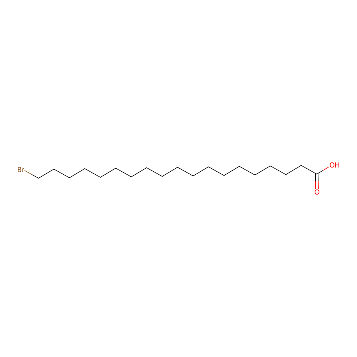 19-Bromononadecanoic acid molecular structure, CAS 78774-38-6