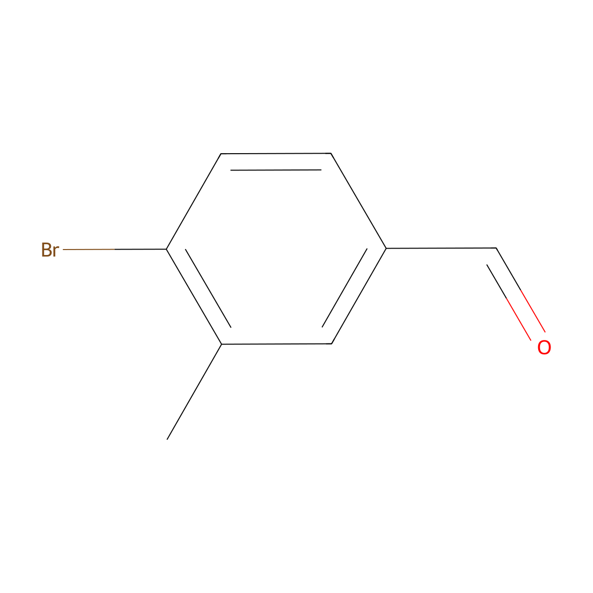 4-Bromo-3-methylbenzaldehyde molecular structure, CAS 78775-11-8