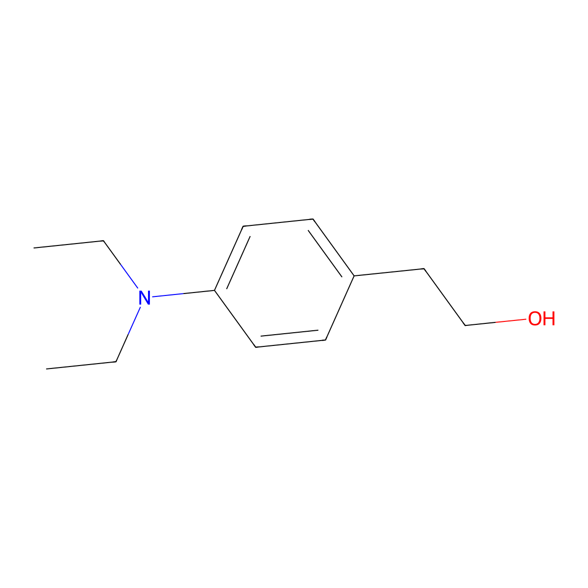 4-(Diethylamino)phenethyl alcohol molecular structure, CAS 78776-24-6