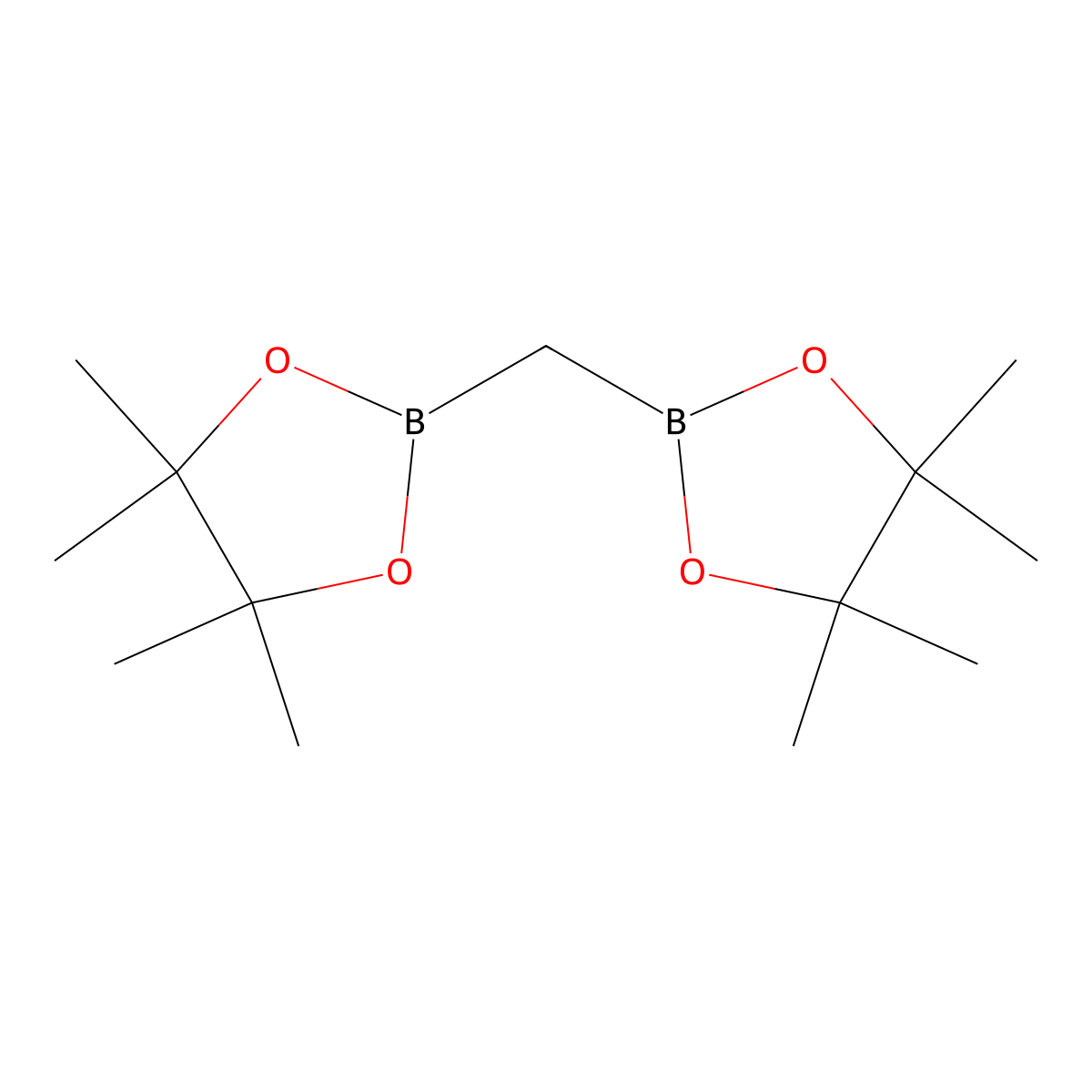 4,4,5,5-Tetramethyl-2-((tetramethyl-1,3,2-dioxaborolan-2-yl)methyl)-1,3,2-dioxaborolane molecular structure, CAS 78782-17-9