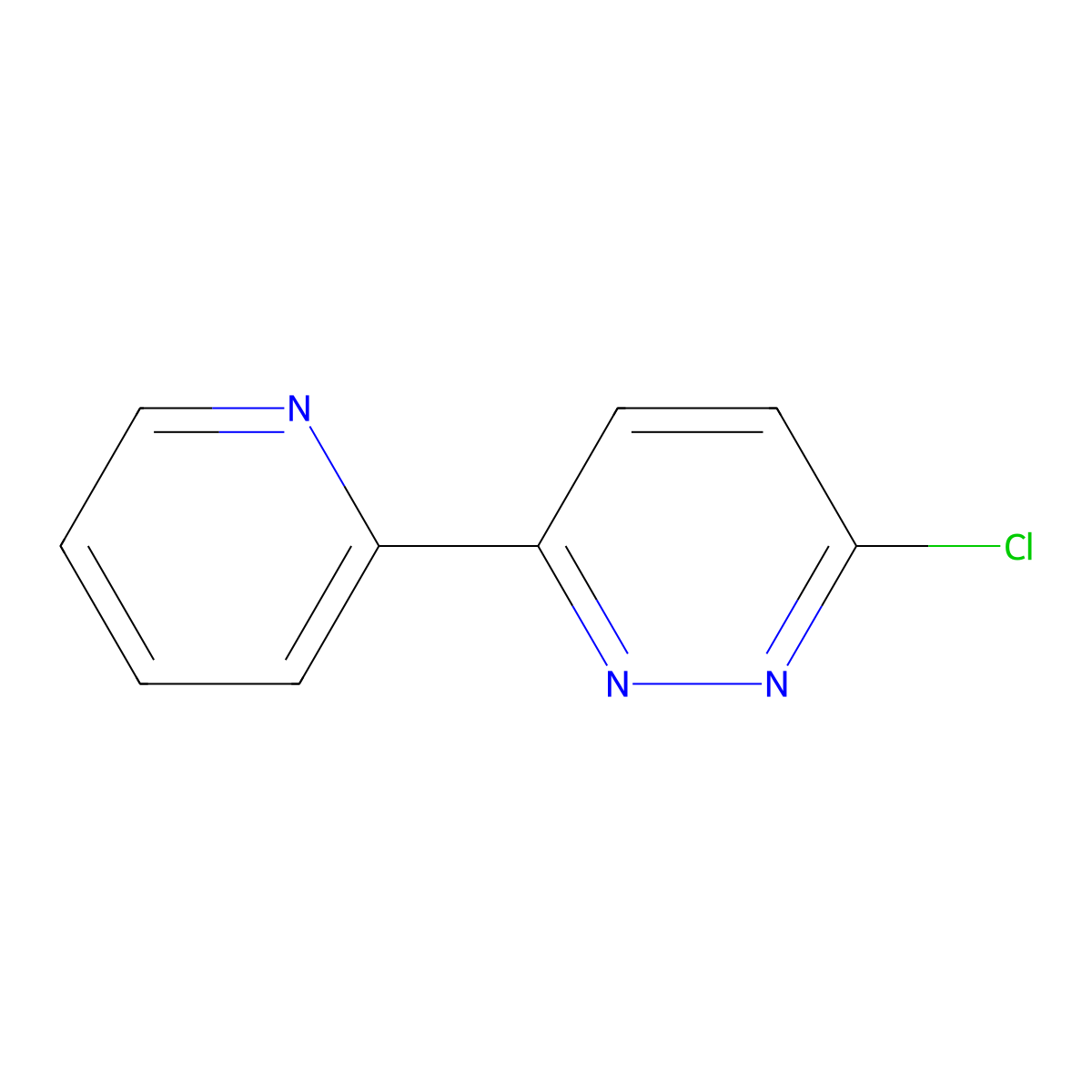 3-Chloro-6-(pyridin-2-yl)pyridazine molecular structure, CAS 78784-70-0