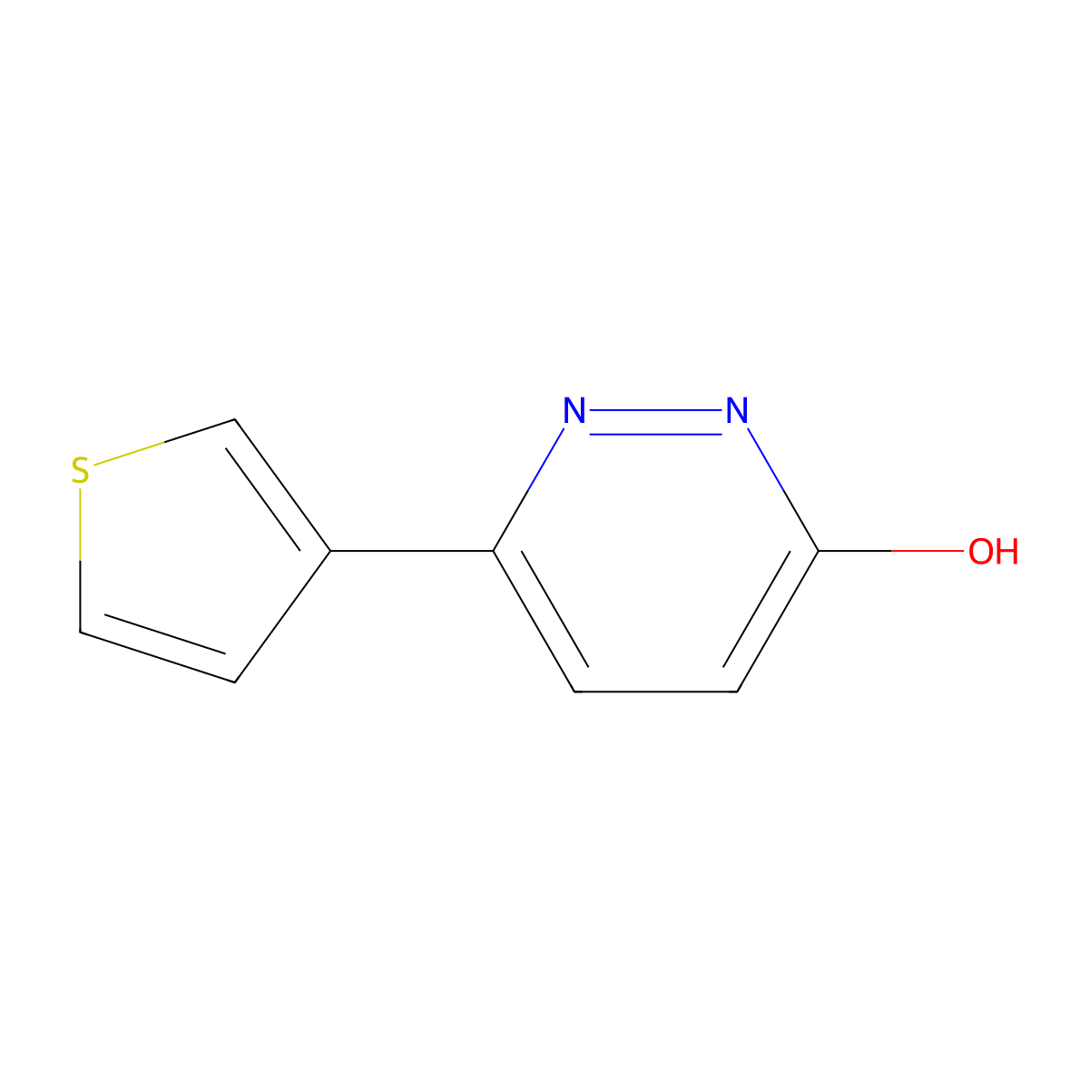 6-(thiophen-3-yl)pyridazin-3(2H)-one molecular structure, CAS 78784-78-8