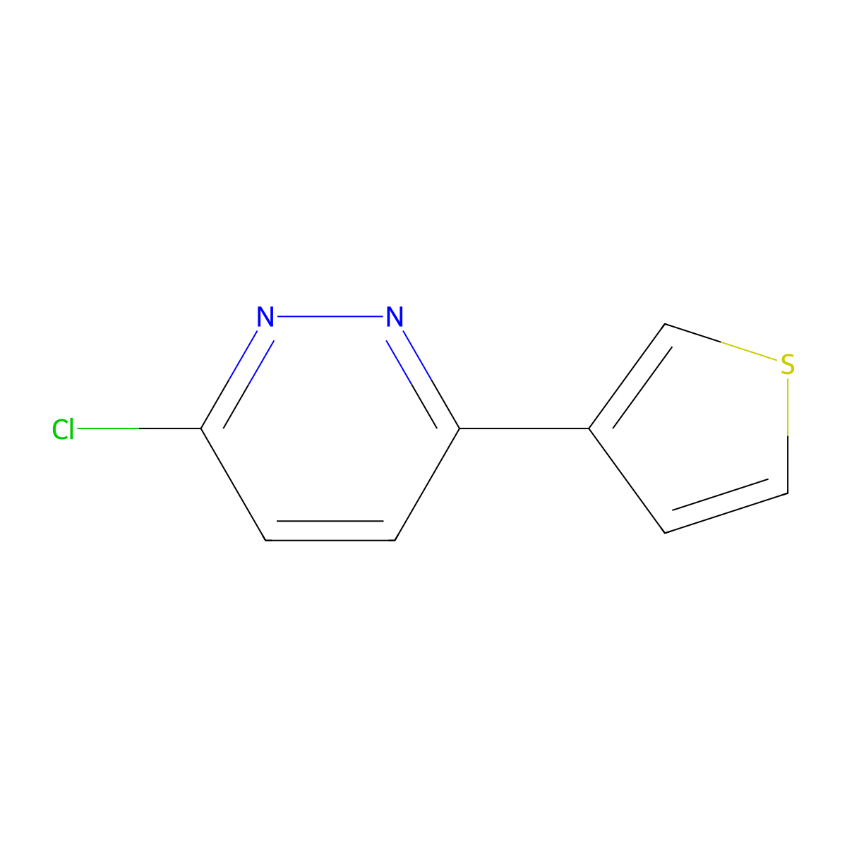 3-Chloro-6-(3-thienyl)pyridazine molecular structure, CAS 78784-79-9
