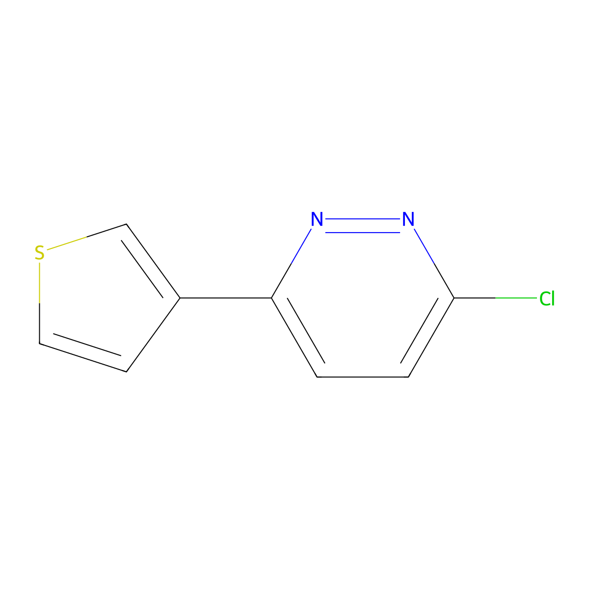 3-Chloro-6-(3-thienyl)pyridazine molecular structure, CAS 78784-79-9