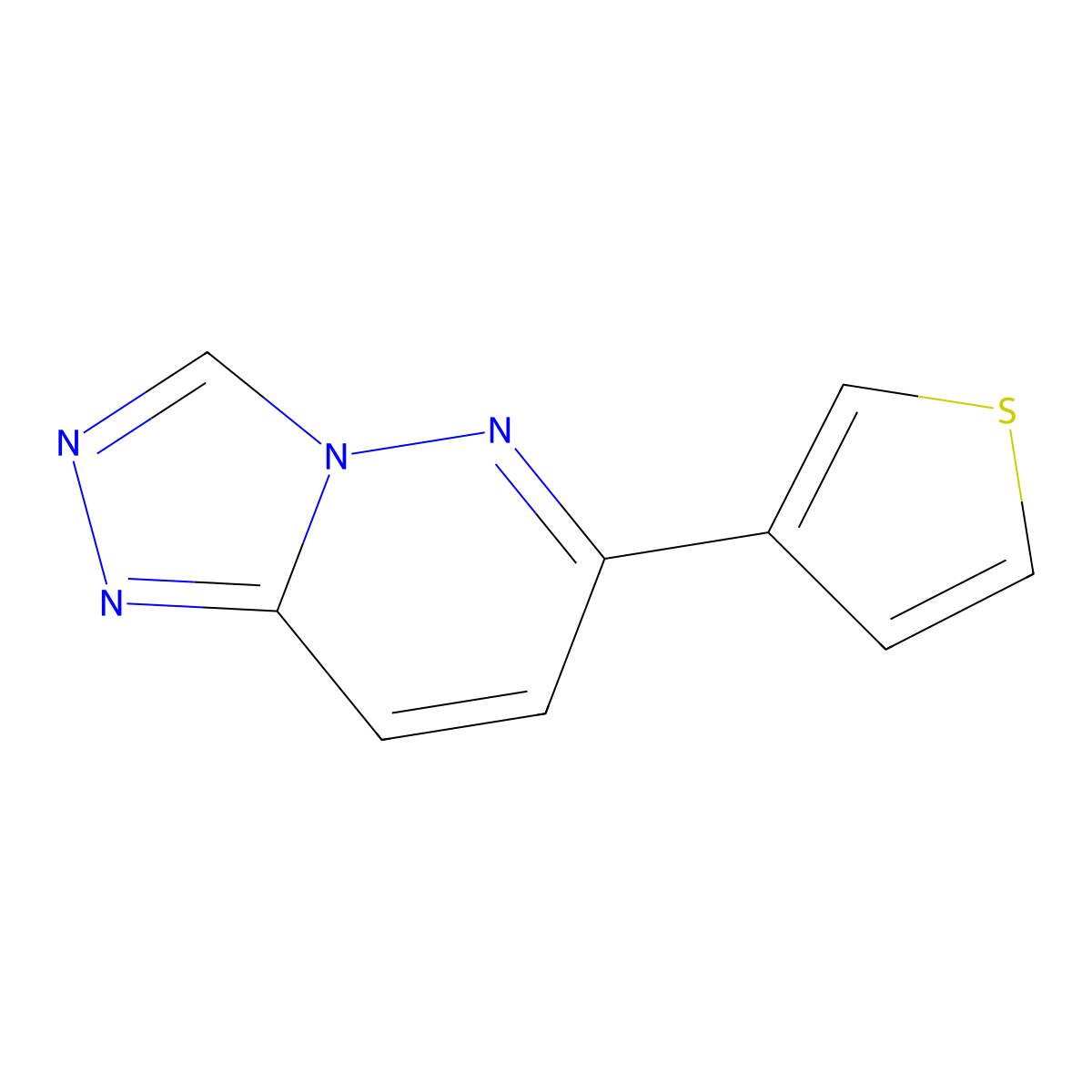 6-(3-Thienyl)-1,2,4-triazolo[4,3-b]pyridazine molecular structure, CAS 78784-80-2