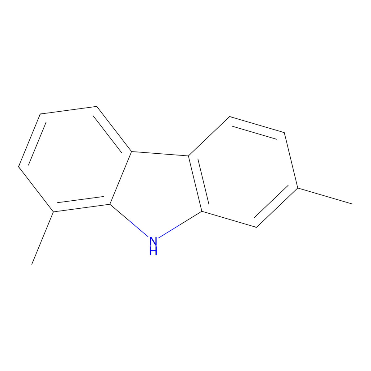 1,7-dimethyl-9H-carbazole molecular structure, CAS 78787-78-7