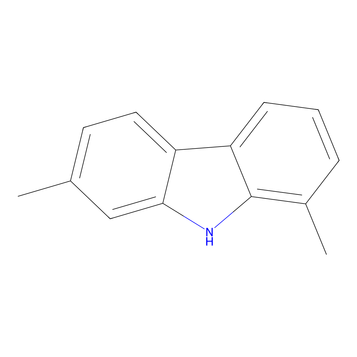 1,7-dimethyl-9H-carbazole molecular structure, CAS 78787-78-7