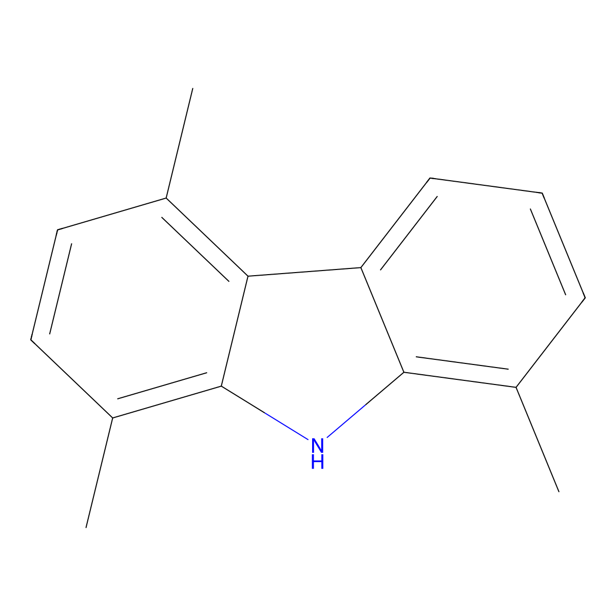 1,4,8-Trimethyl-9H-carbazole molecular structure, CAS 78787-83-4