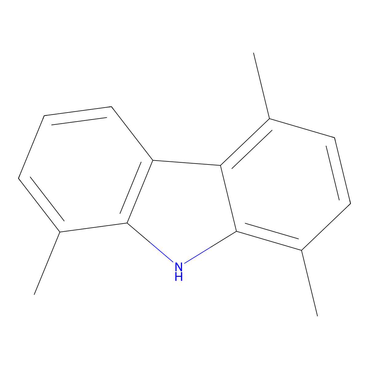 1,4,8-Trimethyl-9H-carbazole molecular structure, CAS 78787-83-4