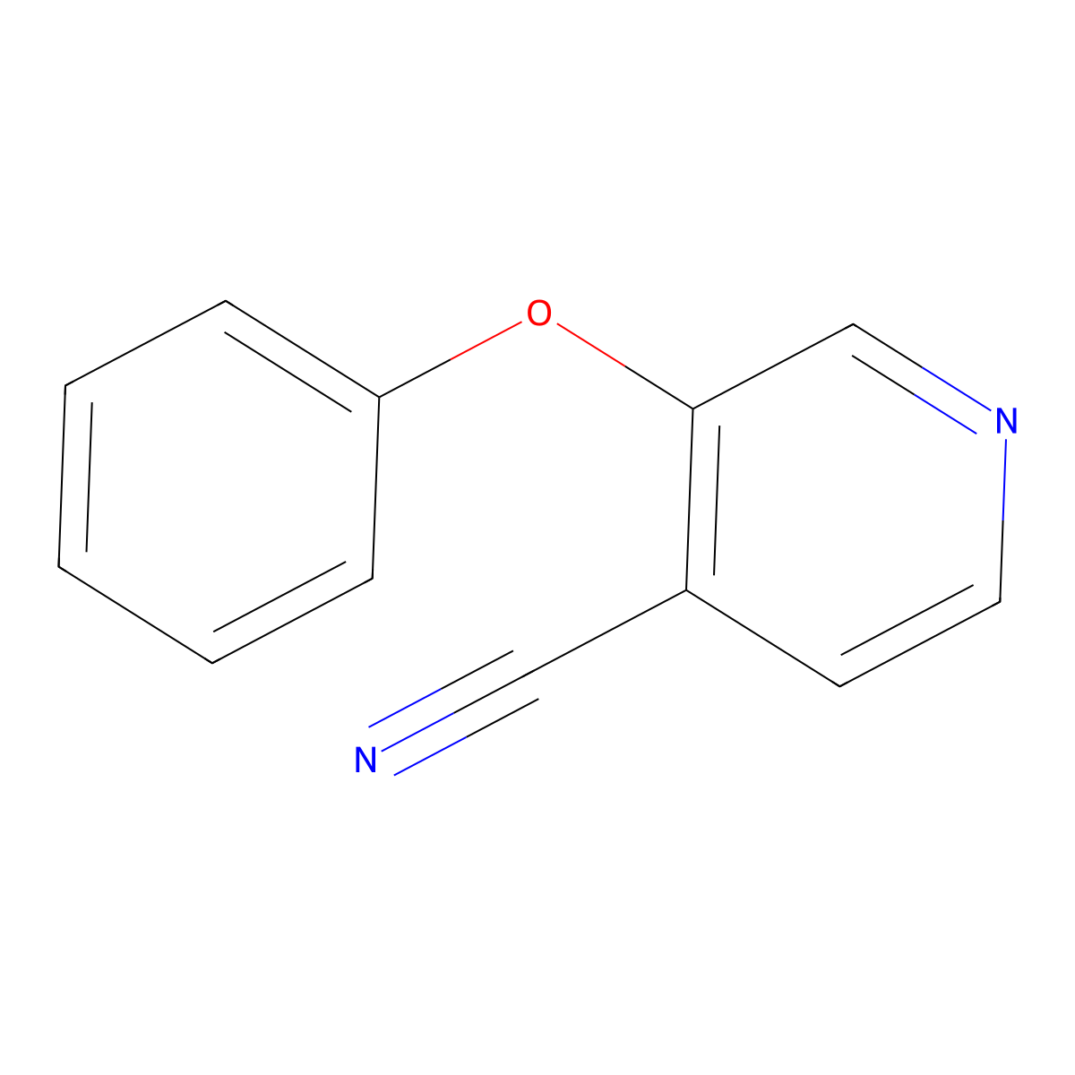 3-Phenoxypyridine-4-carbonitrile molecular structure, CAS 78790-74-6