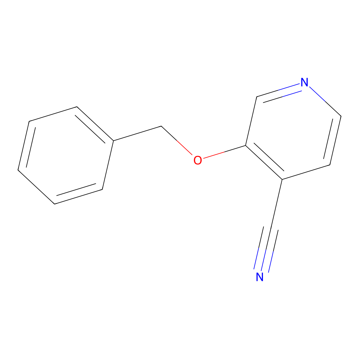 3-(Benzyloxy)pyridine-4-carbonitrile molecular structure, CAS 78790-76-8