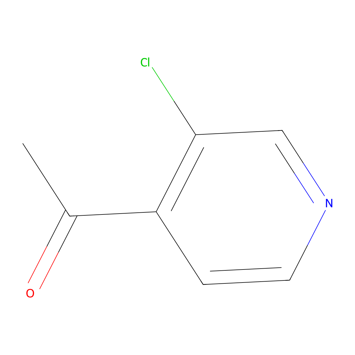 1-(3-Chloropyridin-4-yl)ethan-1-one molecular structure, CAS 78790-82-6