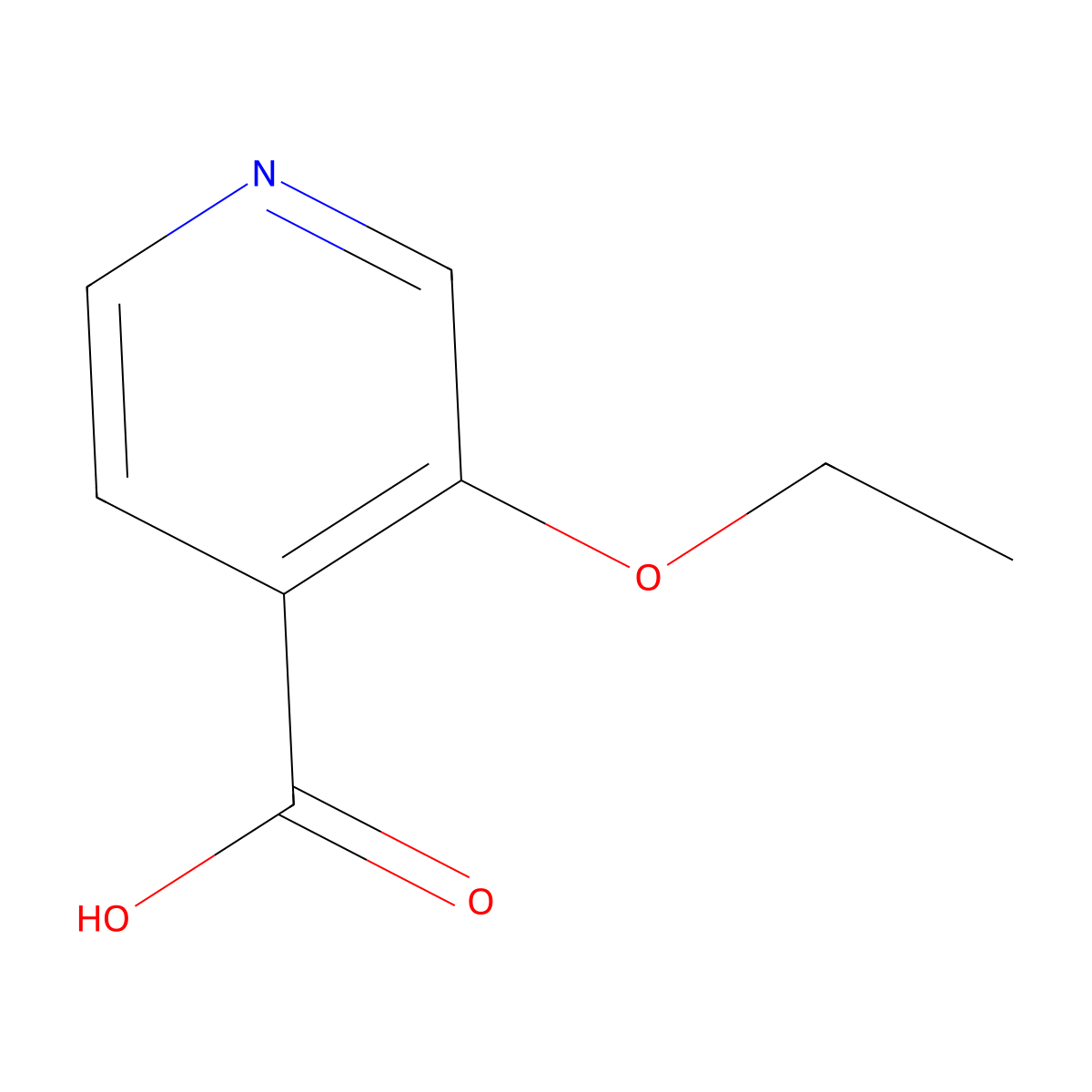 3-Ethoxyisonicotinic acid molecular structure, CAS 78790-88-2