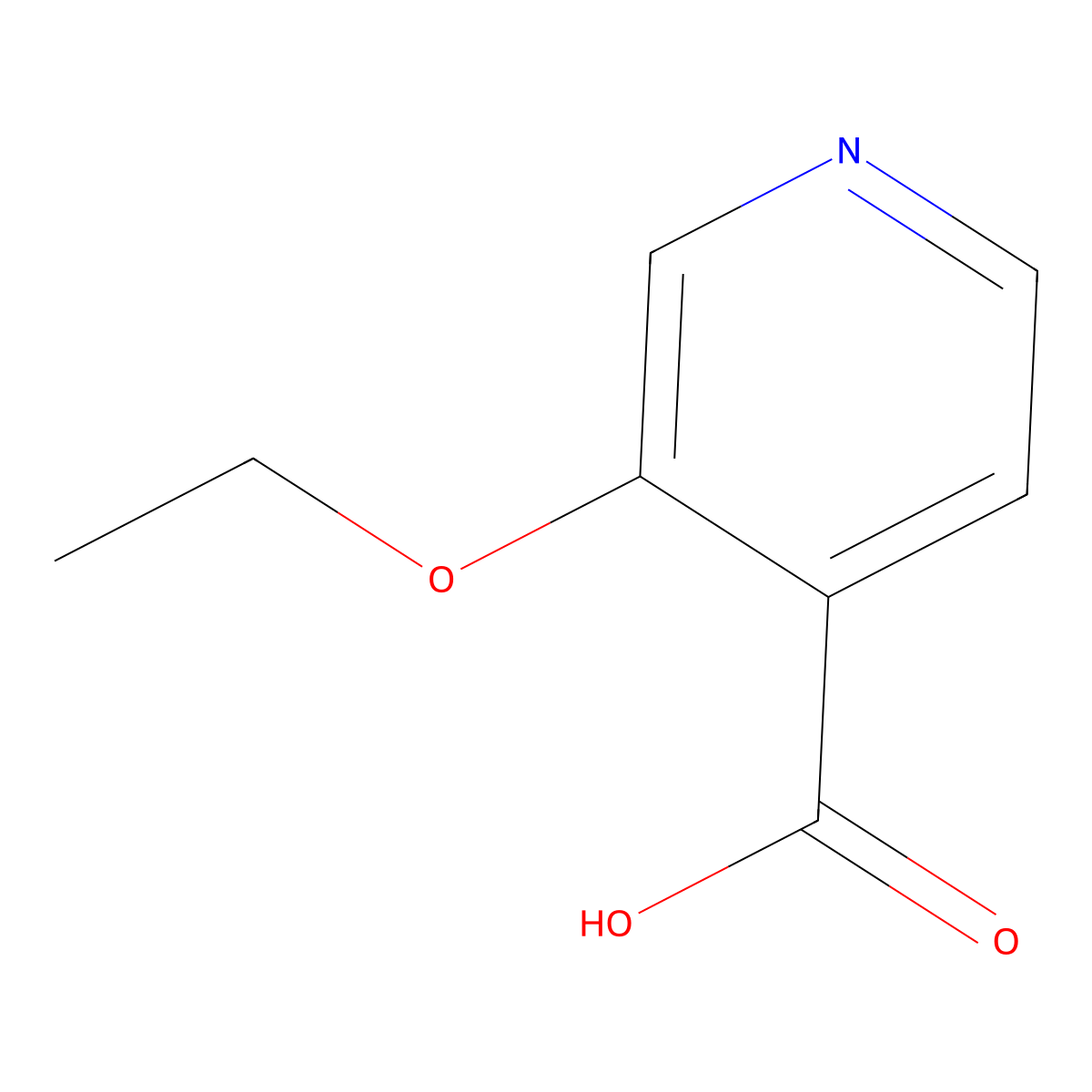 3-Ethoxyisonicotinic acid molecular structure, CAS 78790-88-2