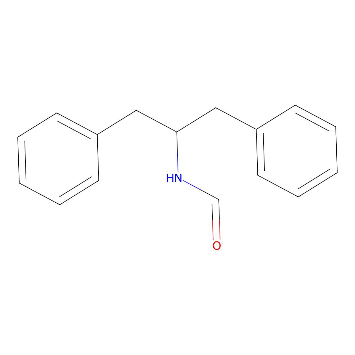 N-(1,3-diphenylpropan-2-yl)formamide molecular structure, CAS 788-09-0