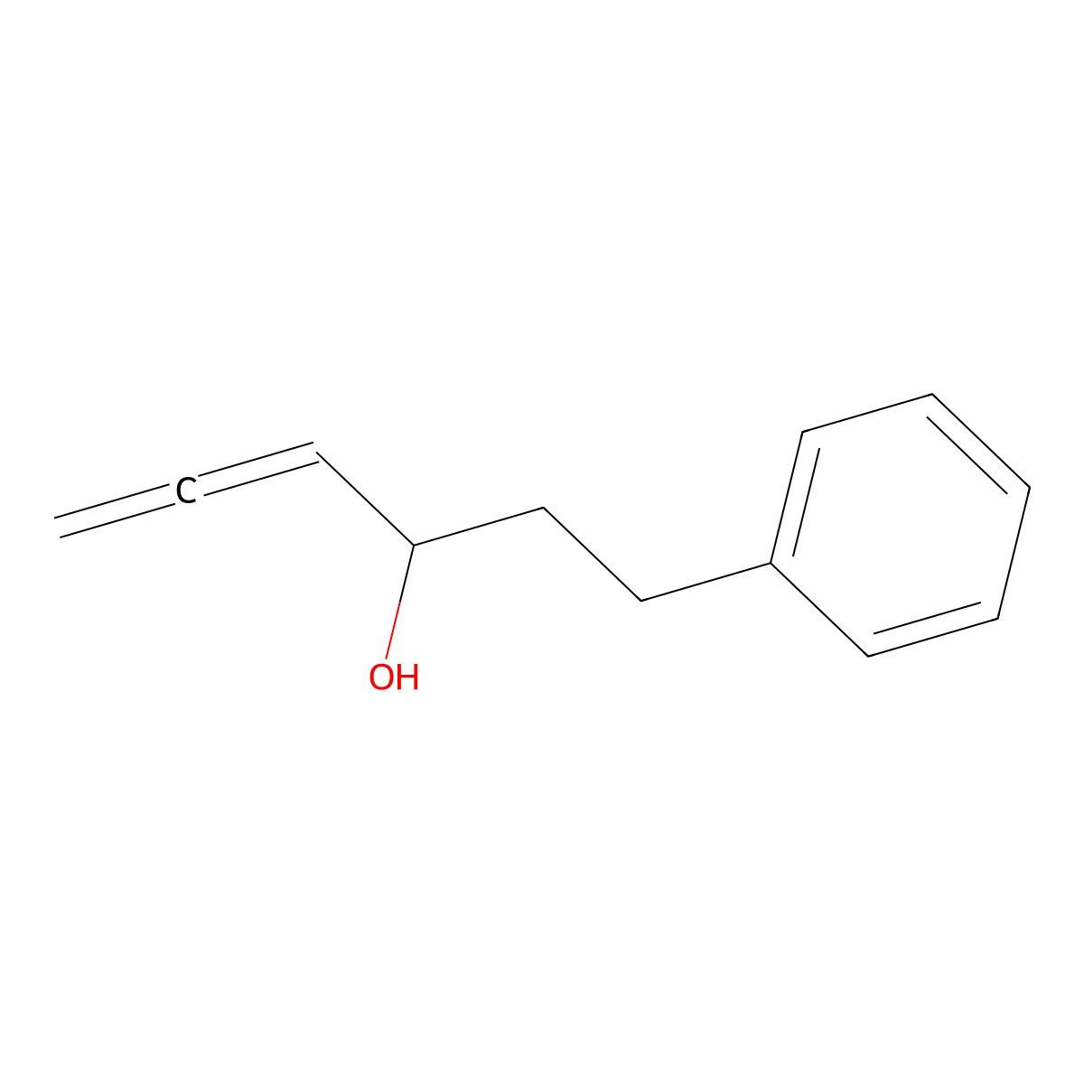 alpha-1,2-Propadien-1-ylbenzenepropanol molecular structure, CAS 78808-38-5