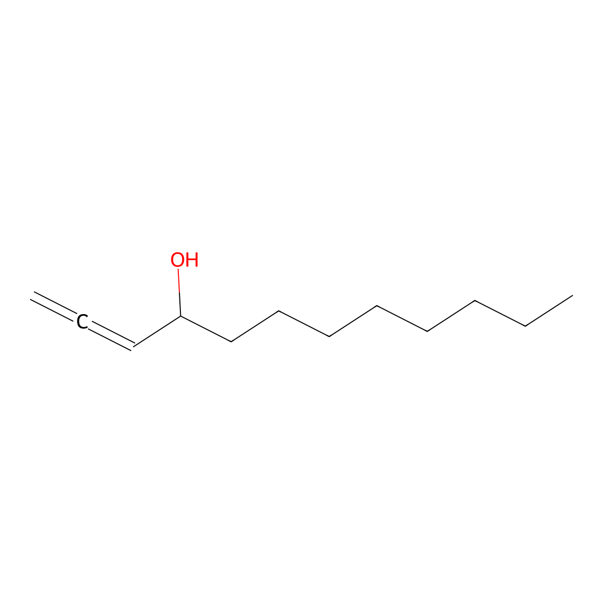 1,2-Dodecadien-4-ol molecular structure, CAS 78808-41-0