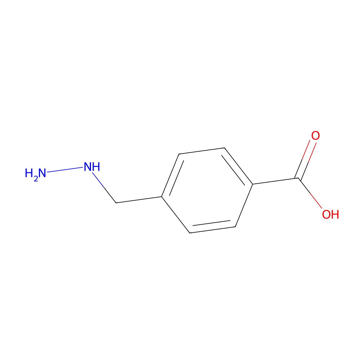 4-(Hydrazinylmethyl)benzoic acid molecular structure, CAS 788101-73-5