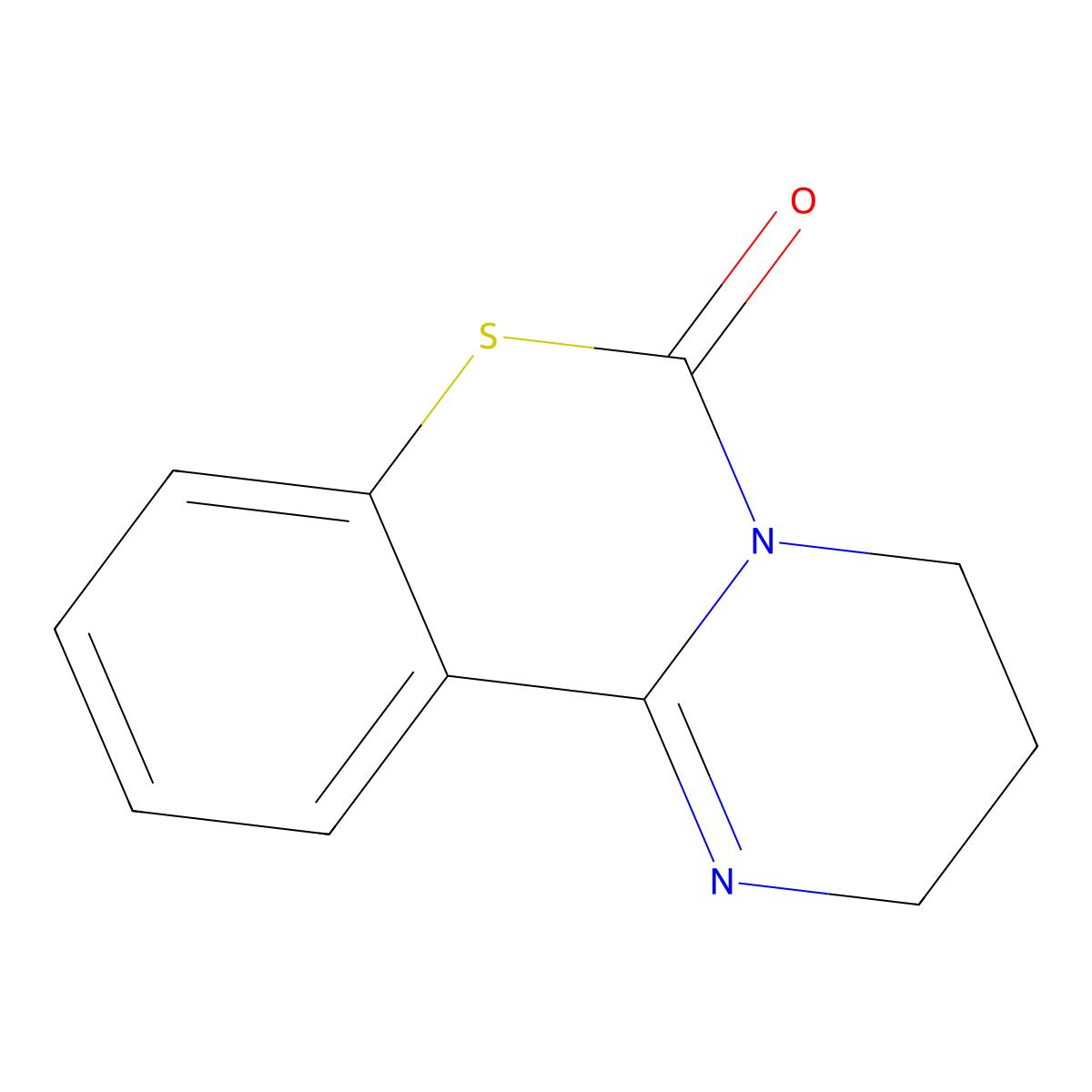 3,4-dihydro-2H-pyrimido[1,2-c][1,3]benzothiazin-6-one molecular structure, CAS 788107-01-7