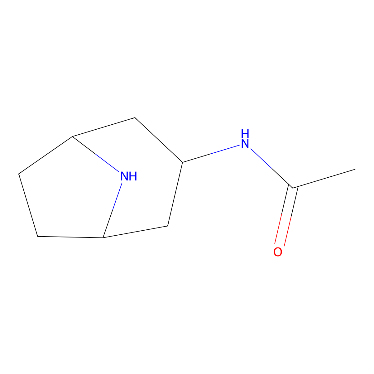 N-(8-Aza-bicyclo[3.2.1]oct-3-yl)-acetamide molecular structure, CAS 788116-25-6