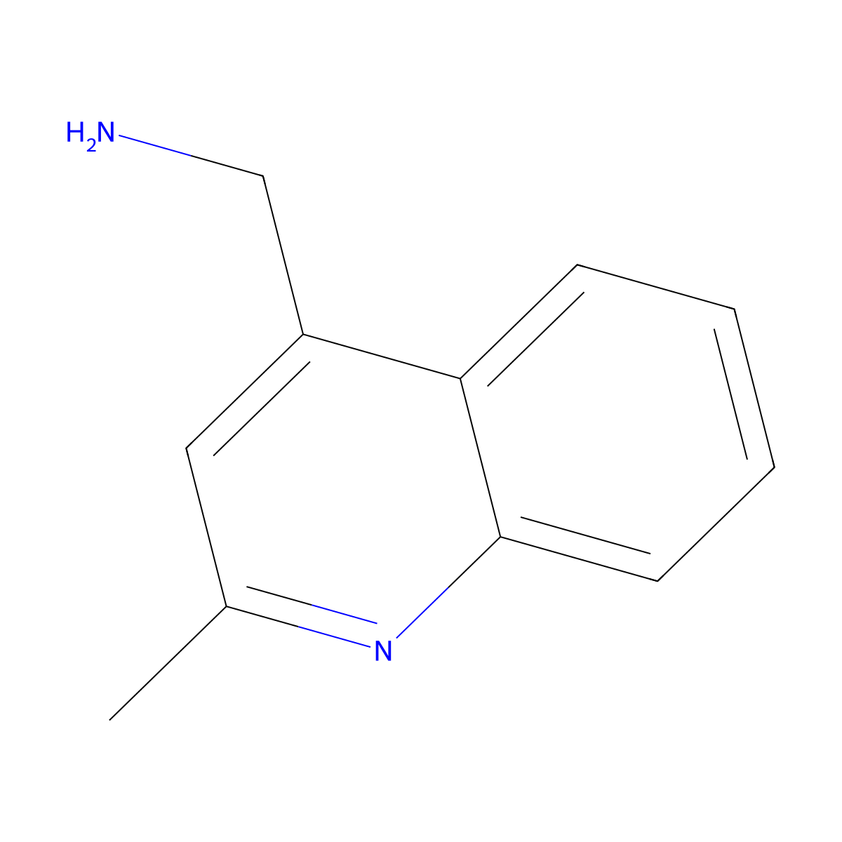 (2-Methylquinolin-4-yl)methanamine molecular structure, CAS 78812-08-5