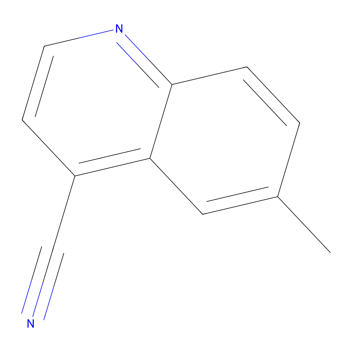 6-Methylquinoline-4-carbonitrile molecular structure, CAS 78812-11-0