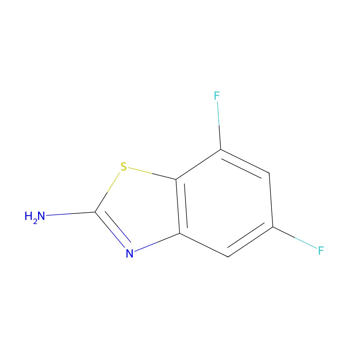 5,7-Difluorobenzo[d]thiazol-2-amine molecular structure, CAS 788124-34-5