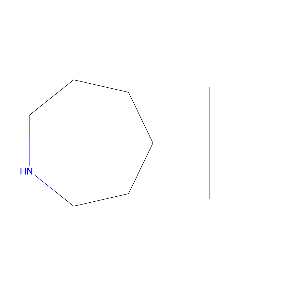 4-Tert-butylazepane molecular structure, CAS 78813-90-8