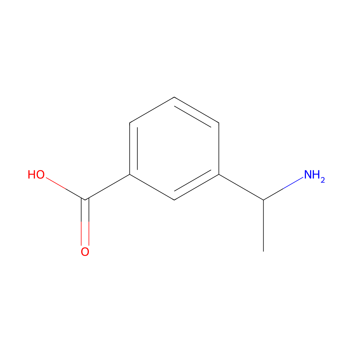 3-(1-Aminoethyl)benzoic acid molecular structure, CAS 788133-22-2