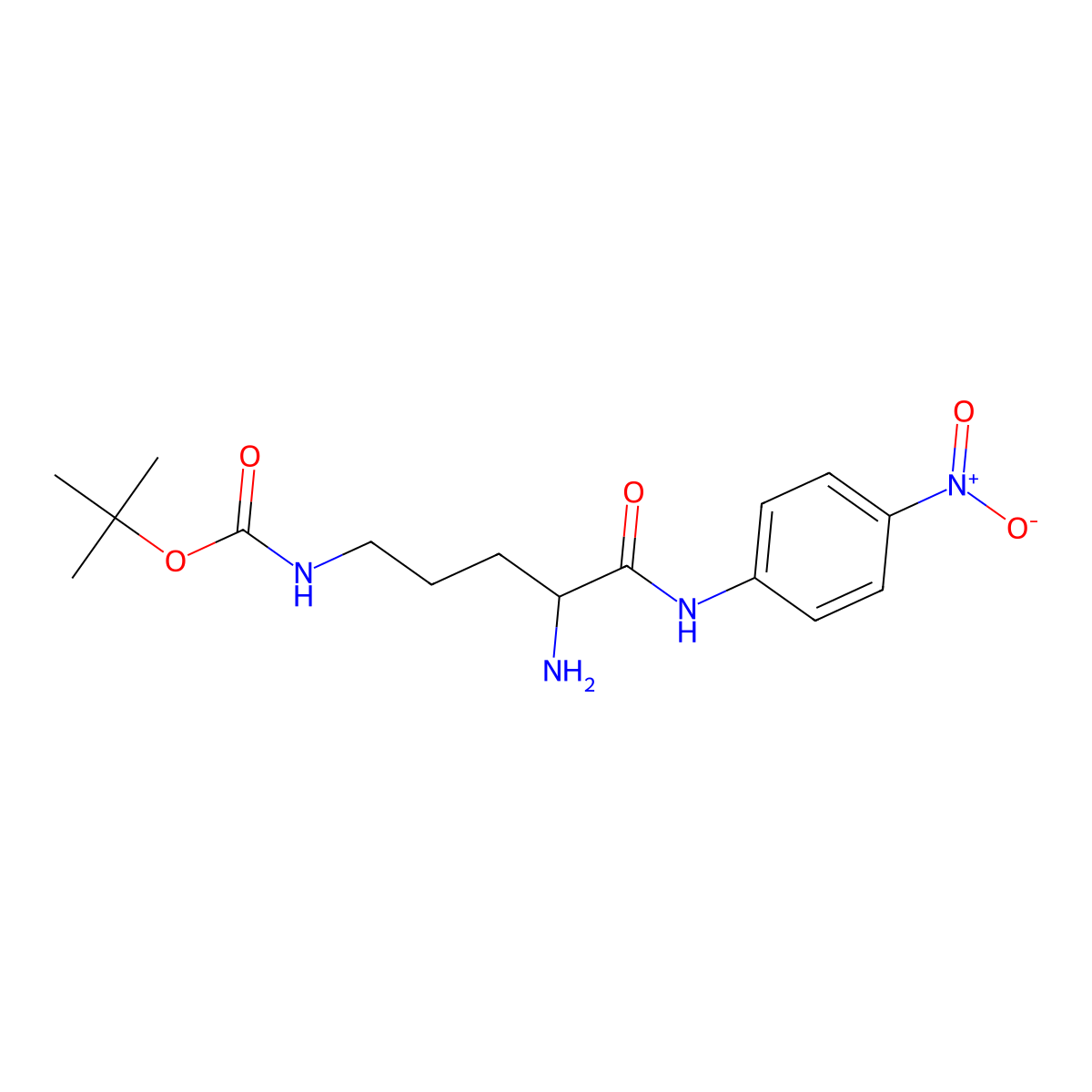 H-Orn(Boc)-pNA molecular structure, CAS 788134-51-0