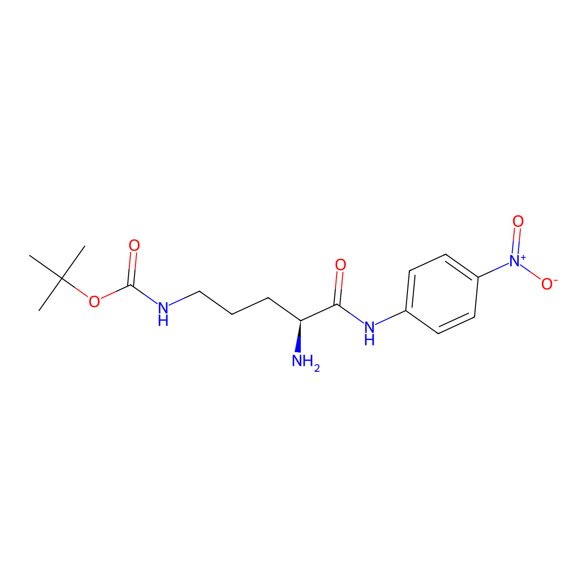 H-Orn(Boc)-pNA molecular structure, CAS 788134-51-0