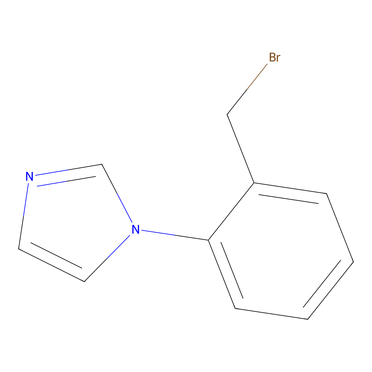 1-(2-(Bromomethyl)phenyl)-1H-imidazole molecular structure, CAS 788137-99-5