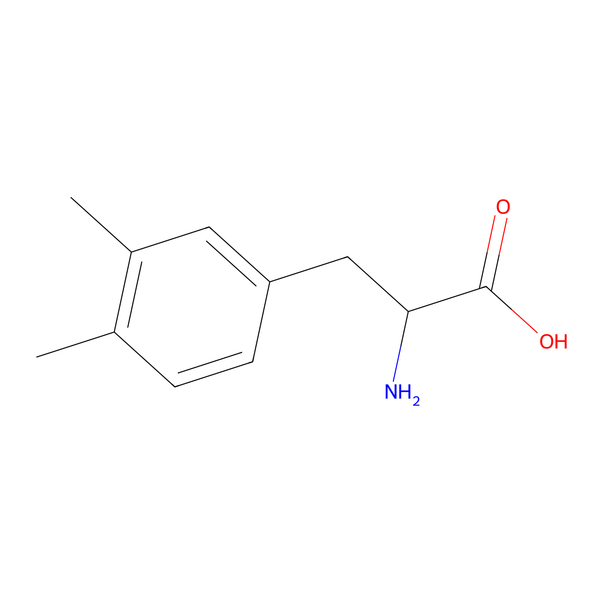 (2R)-2-amino-3-(3,4-dimethylphenyl)propanoic acid molecular structure, CAS 788141-80-0