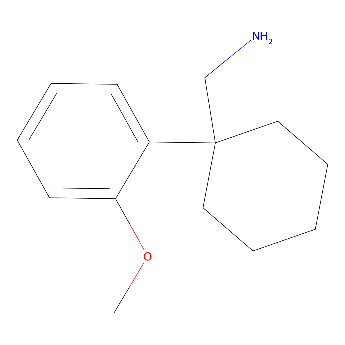 1-(1-(2-Methoxyphenyl)cyclohexyl)methanamine molecular structure, CAS 788155-48-6
