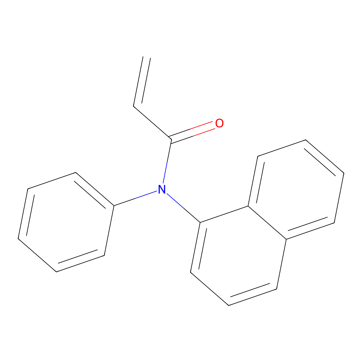 N-(Naphthalen-1-yl)-N-phenylprop-2-enamide molecular structure, CAS 78820-11-8