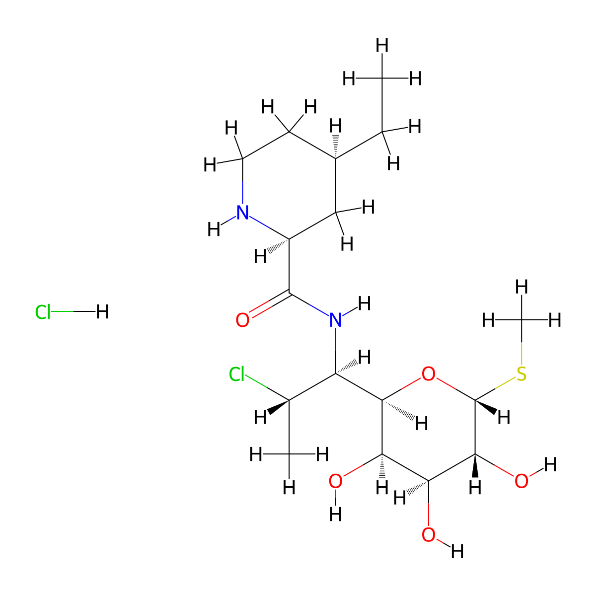 Pirlimycin Hydrochloride molecular structure, CAS 78822-40-9