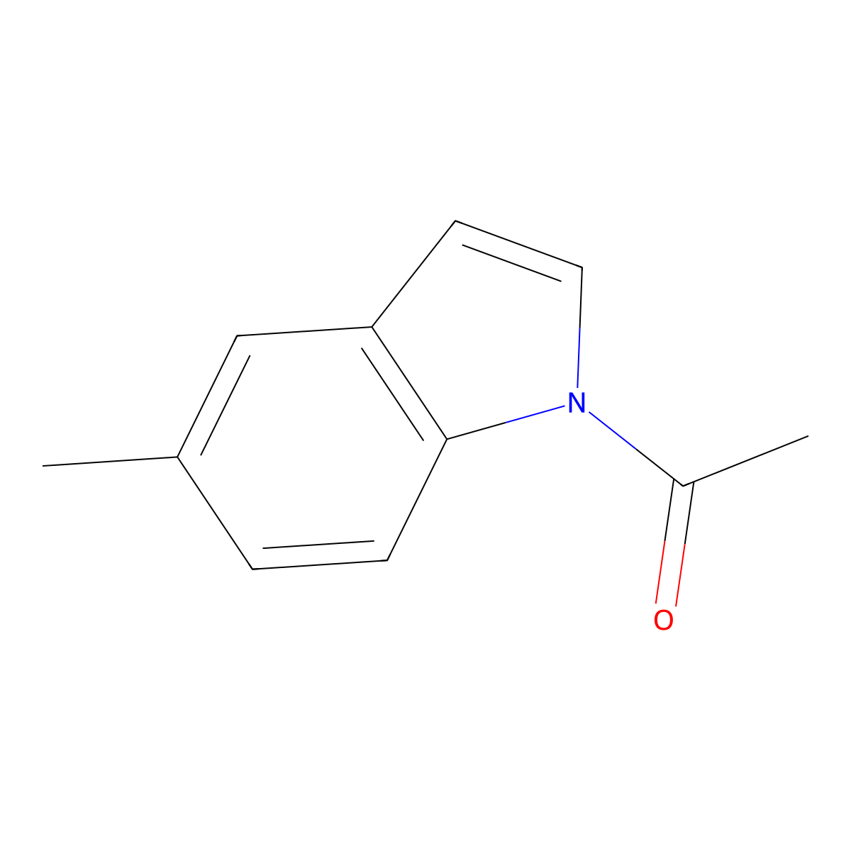 1-(5-Methyl-1H-indol-1-yl)ethan-1-one molecular structure, CAS 78827-85-7