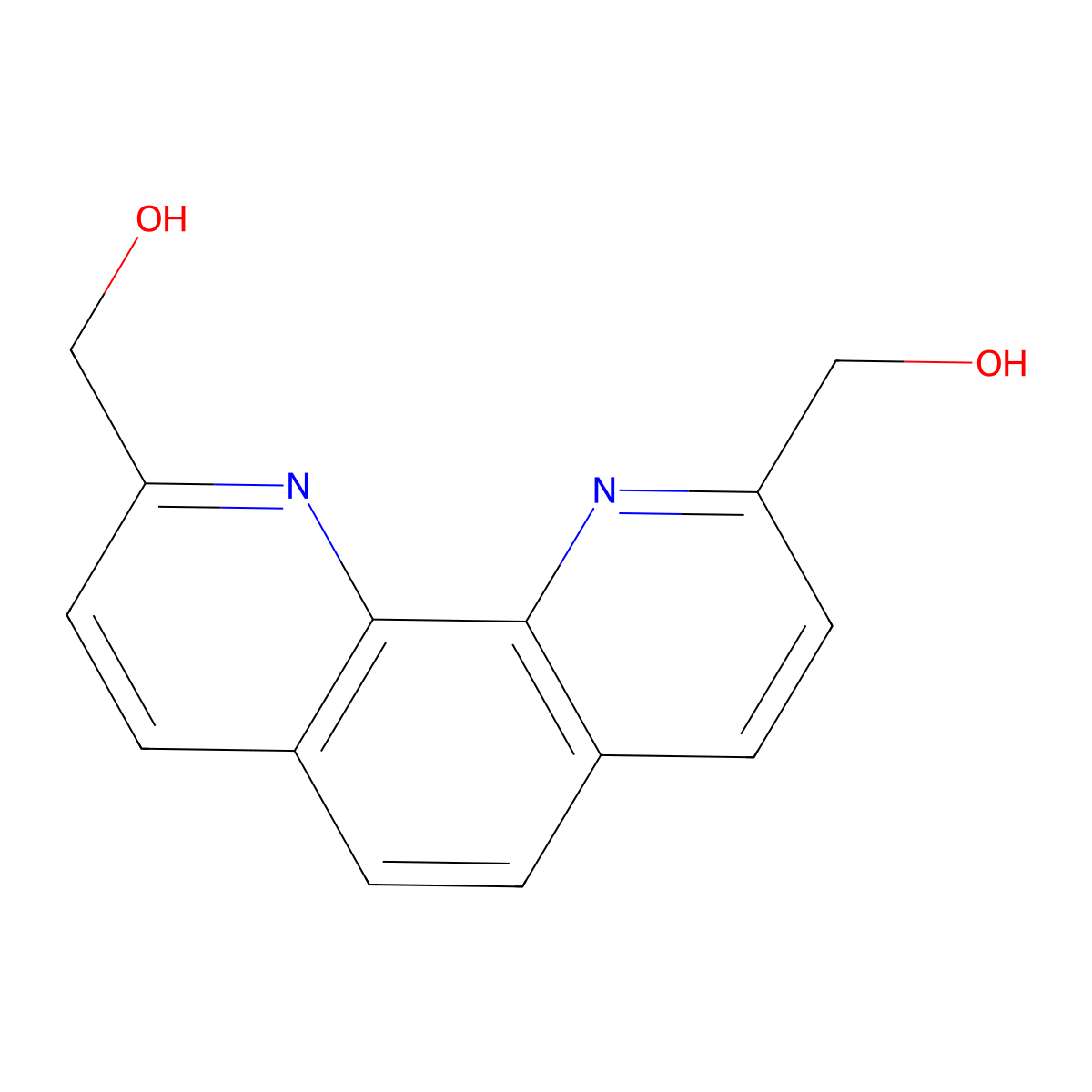 1,10-Phenanthroline-2,9-diyldimethanol molecular structure, CAS 78831-36-4
