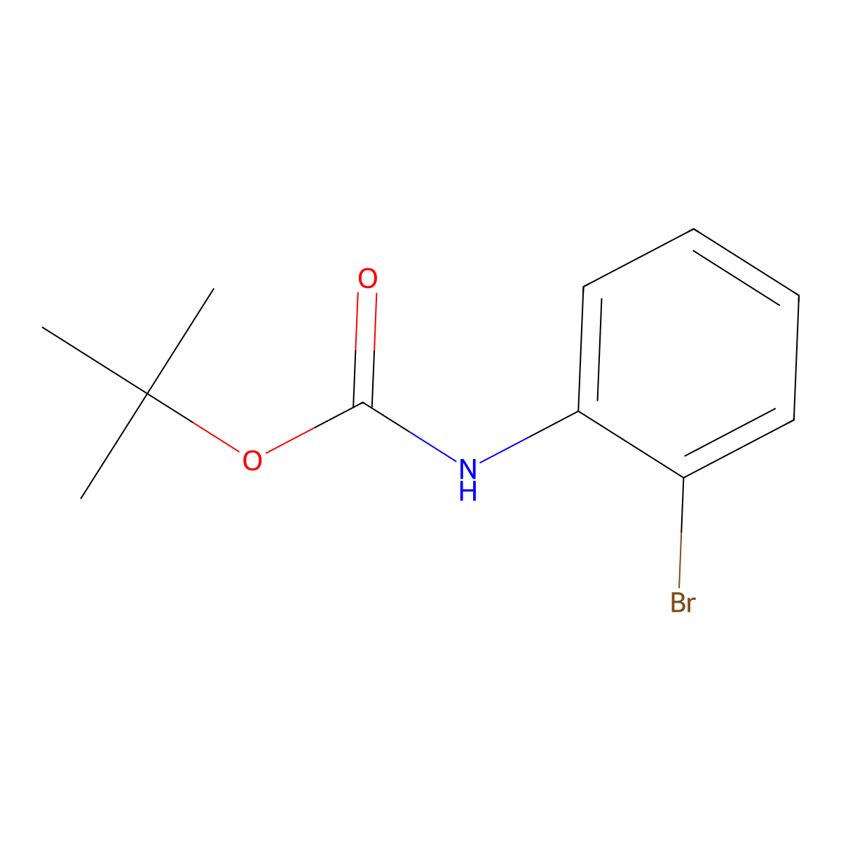 N-(tert-Butoxycarbonyl)-2-bromoaniline molecular structure, CAS 78839-75-5